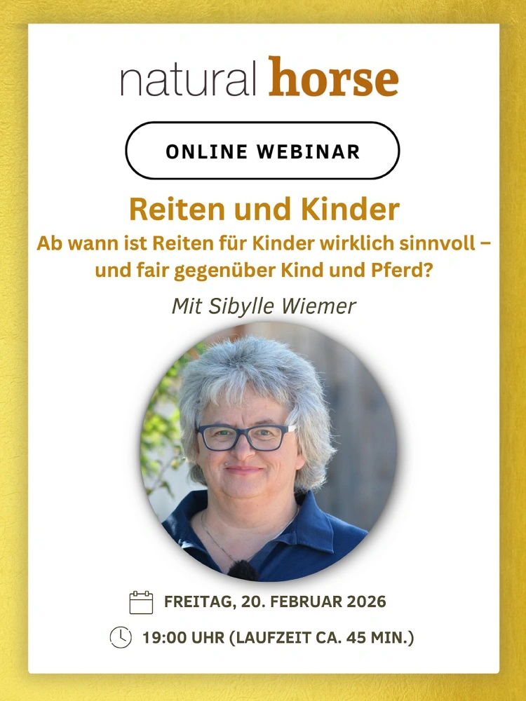 Natural Horse Webinar mit Sibylle Wiemer, "Kind und Pferd"